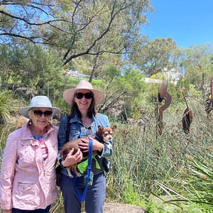 mum and sara caregiving in Kings Park